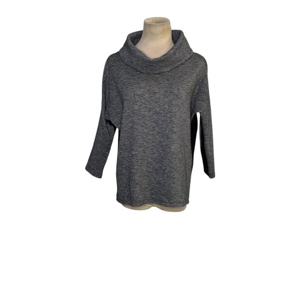 Armani Exchange gray black cowl neck sweatshirt size Small - Picture 10 of 14
